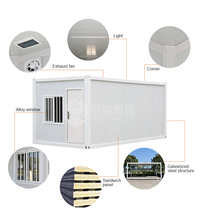Hot selling favourite practical flat pack container house