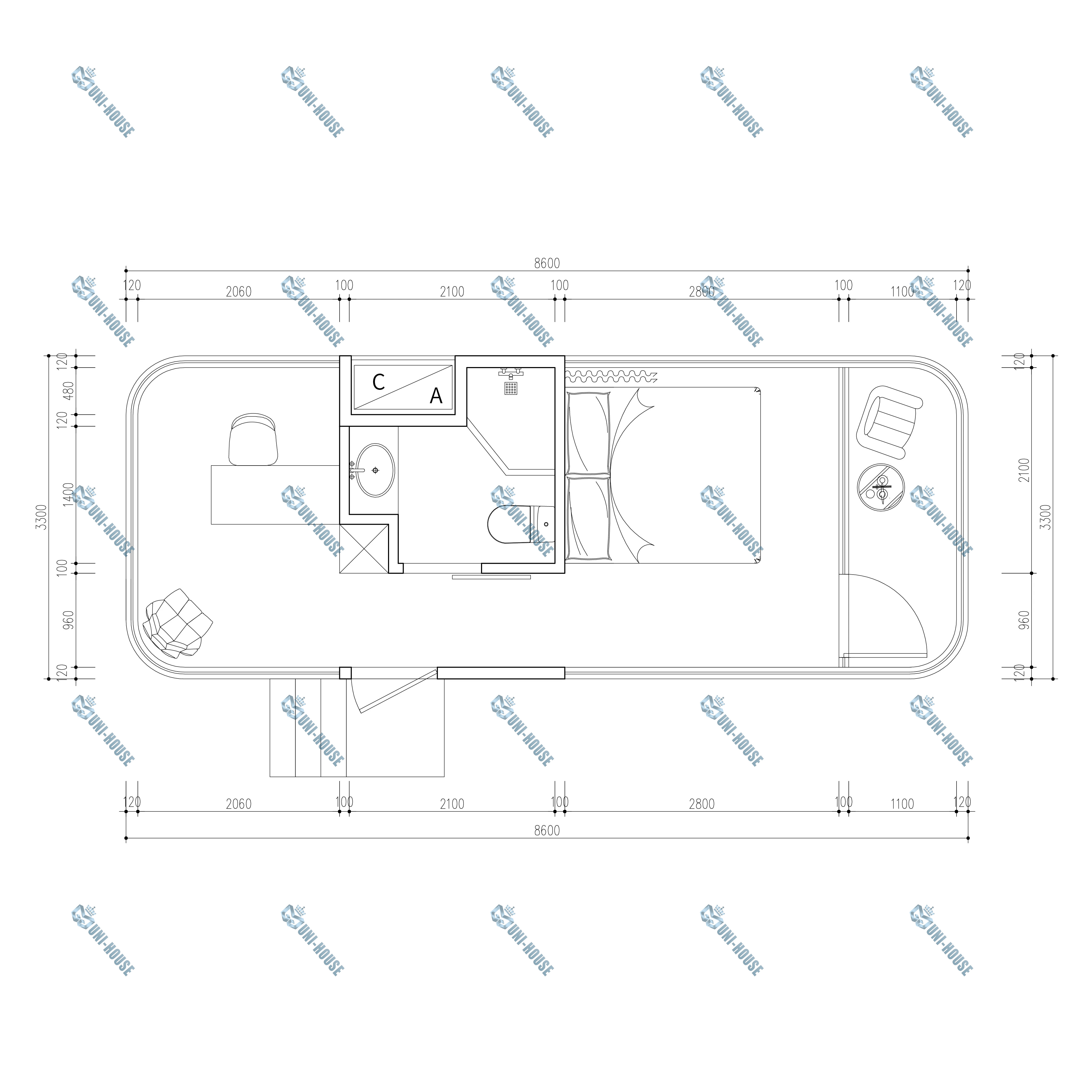 Cabinas para contenedores Modulares