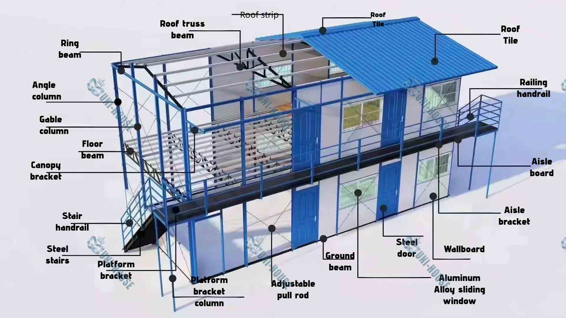 Casa tipo K para sitio de construcción