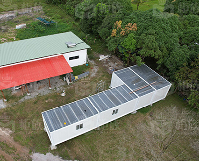 Casa de contenedor desmontable de instalación rápida Casa de camping modular prefabricada
